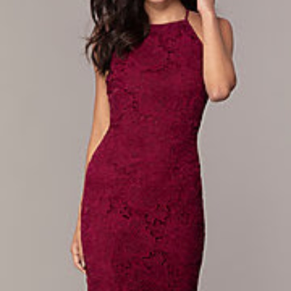 Just Me Dresses & Skirts - NWOT Semi-formal red lace dress